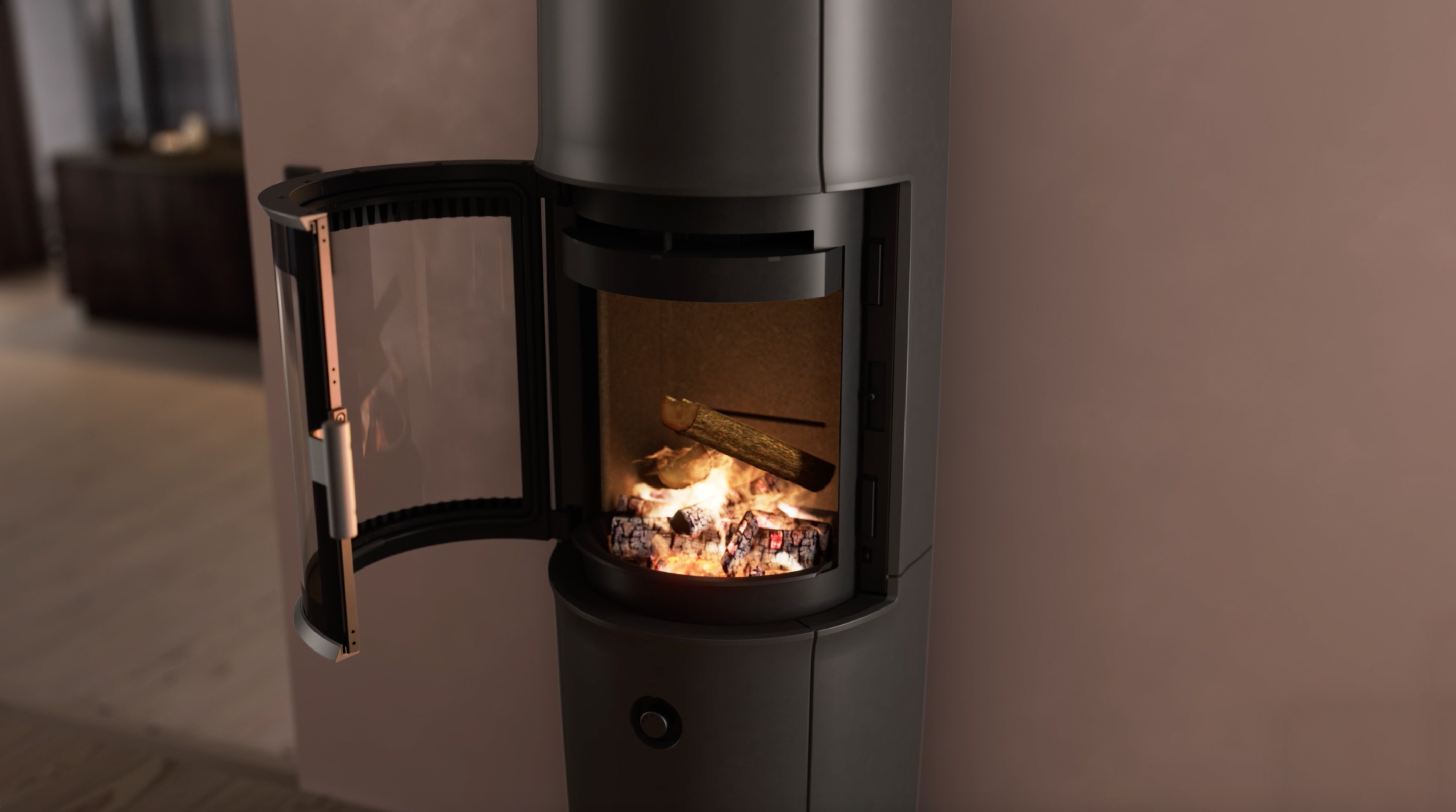 Un poêle à bois moderne et innovant : Jøtul F 174 Zensoric